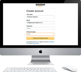 Покупки на Amazon начинаются с аккаунта.