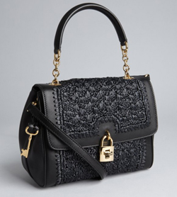 Black Leather And Raffia Convertible Padlock Tote за 2160 $ (Скидка 28%) 1.jpg