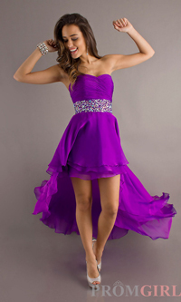Платье подружки невесты Strapless Chiffon High Low Dress за 99 $ (Скидка 200$!) 1.jpg